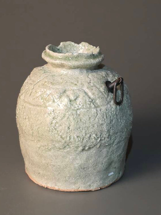 7. Grayish-blue wall vase