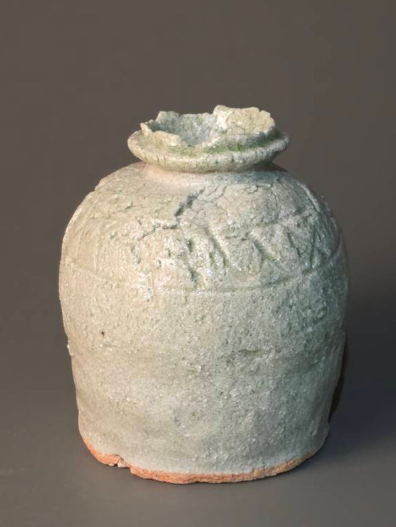 7. Grayish-blue wall vase