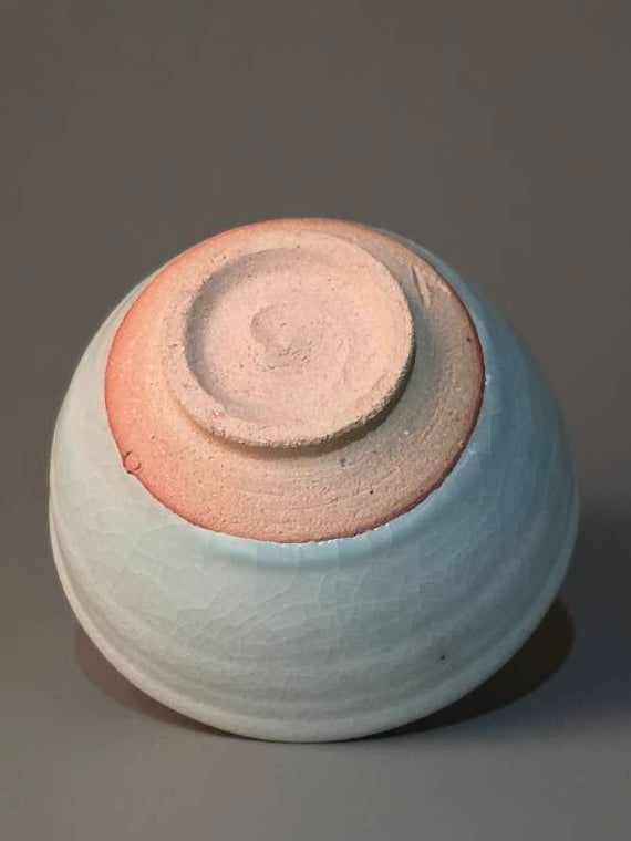 21. Pink Celadon Small Wabicha Bowl