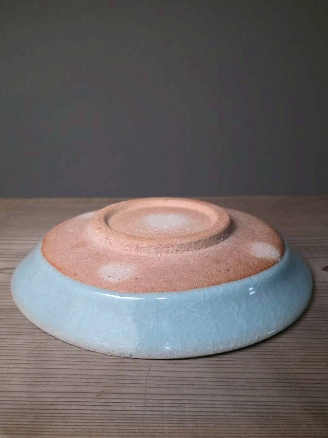 5. Green celadon 8-inch round plate
