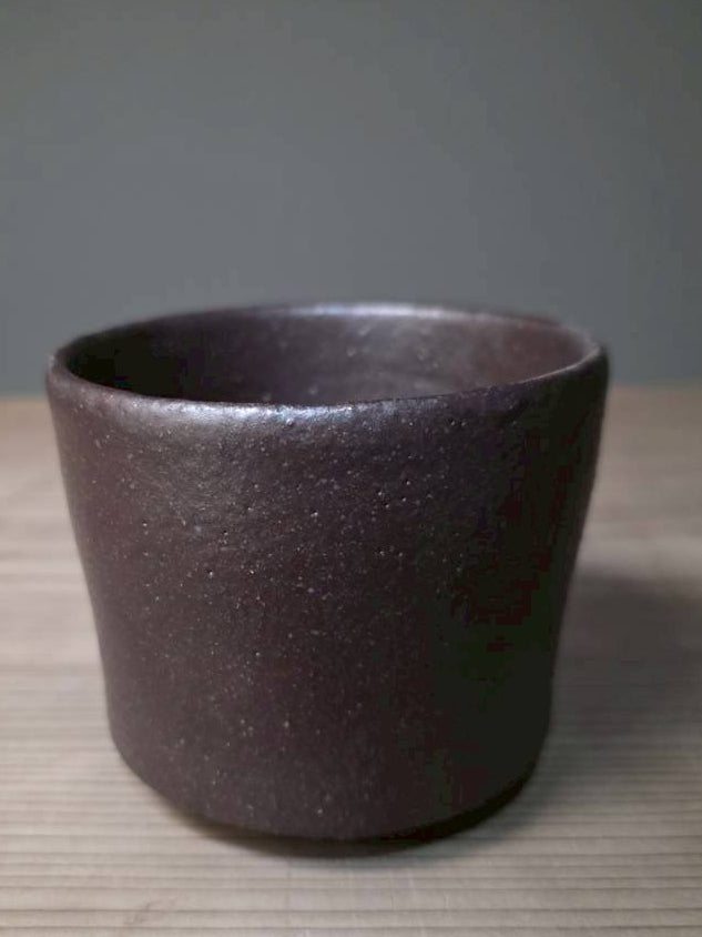 7. Black Glaze Kumidashi Tea Cup