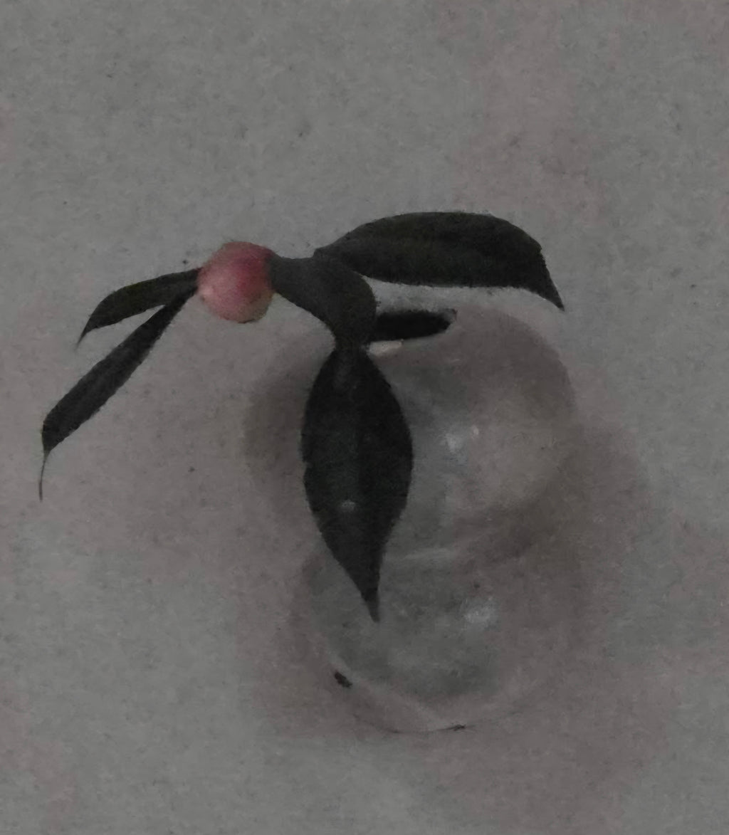 10. Biwa, Powder-Glazed Hanging Flower Vase