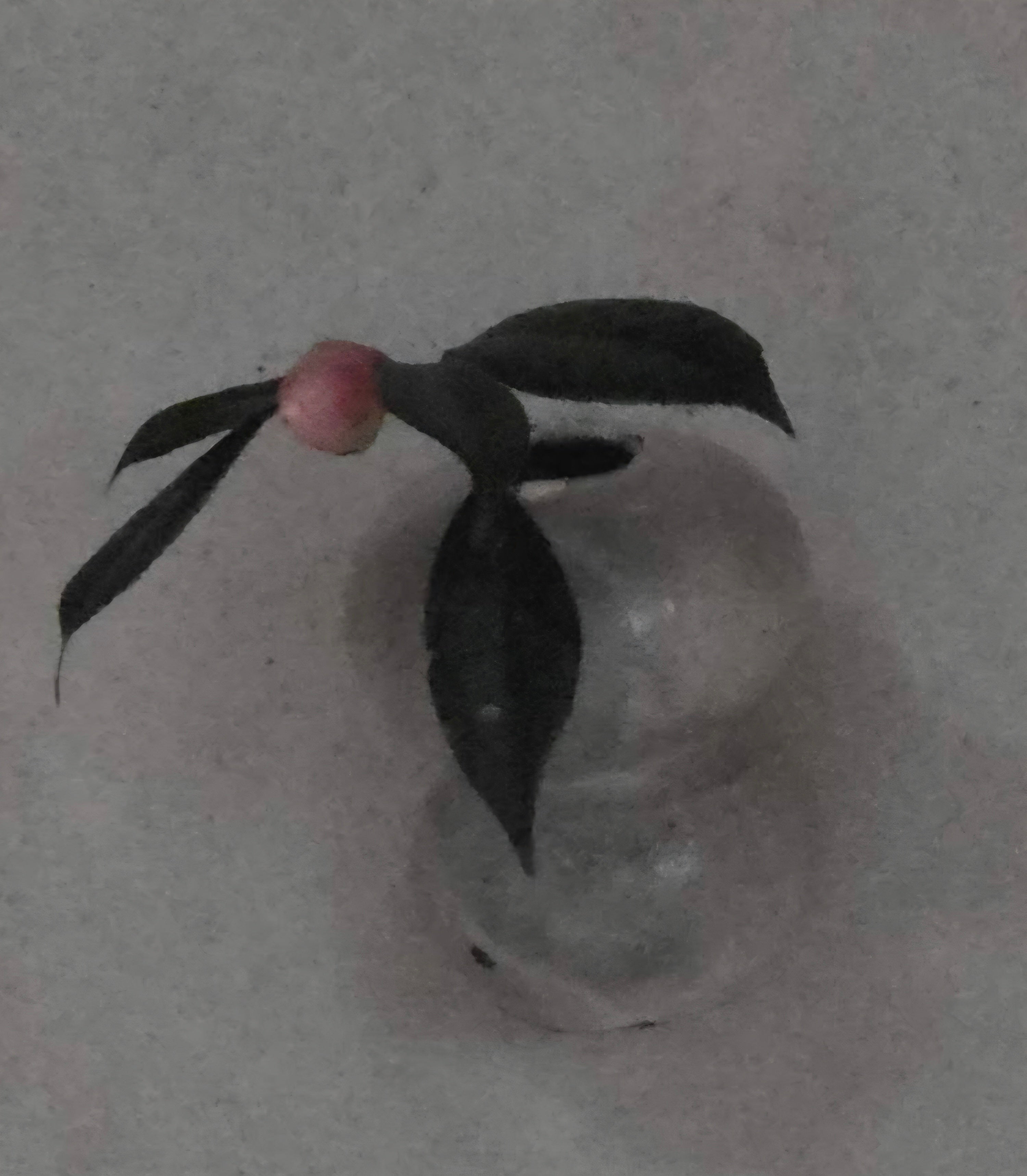10. Biwa, Powder-Glazed Hanging Flower Vase