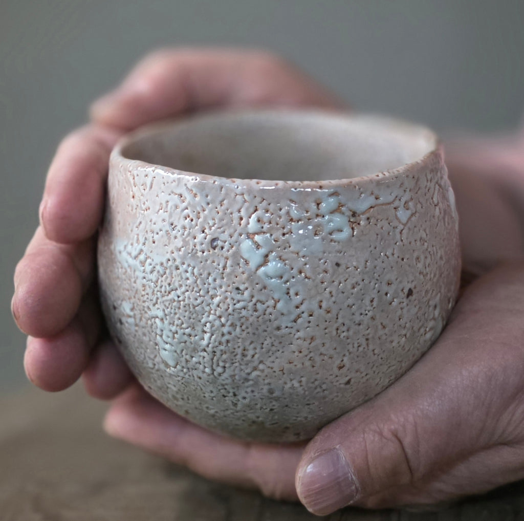 6. Biwa Kohiki Small Wabi-cha Bowl