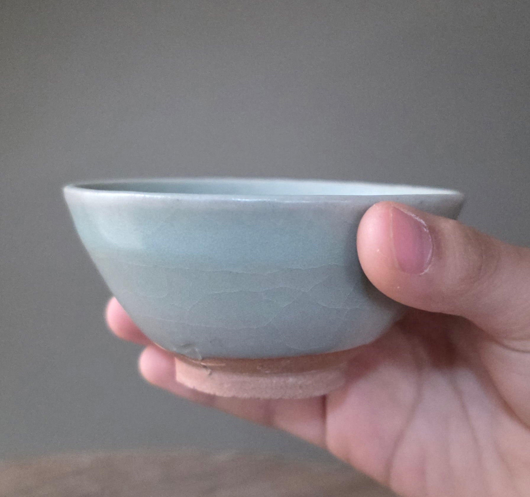 18. Pink Celadon Guinomi (Ceramic)