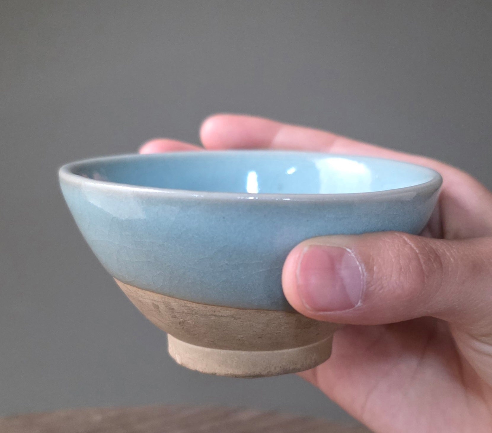 19. Celadon sake cup (ceramic)