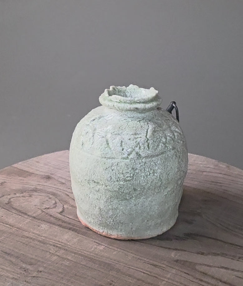 7. Grayish-blue wall vase