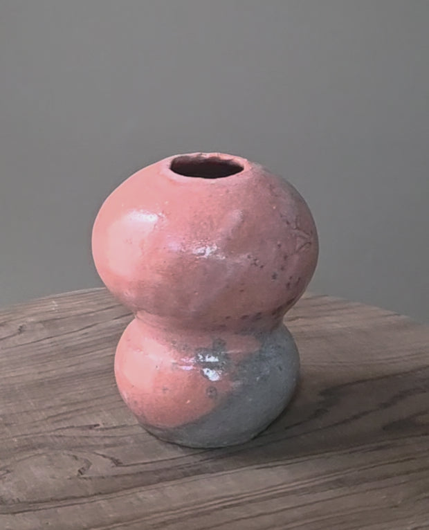 8. Red hanging flower vase