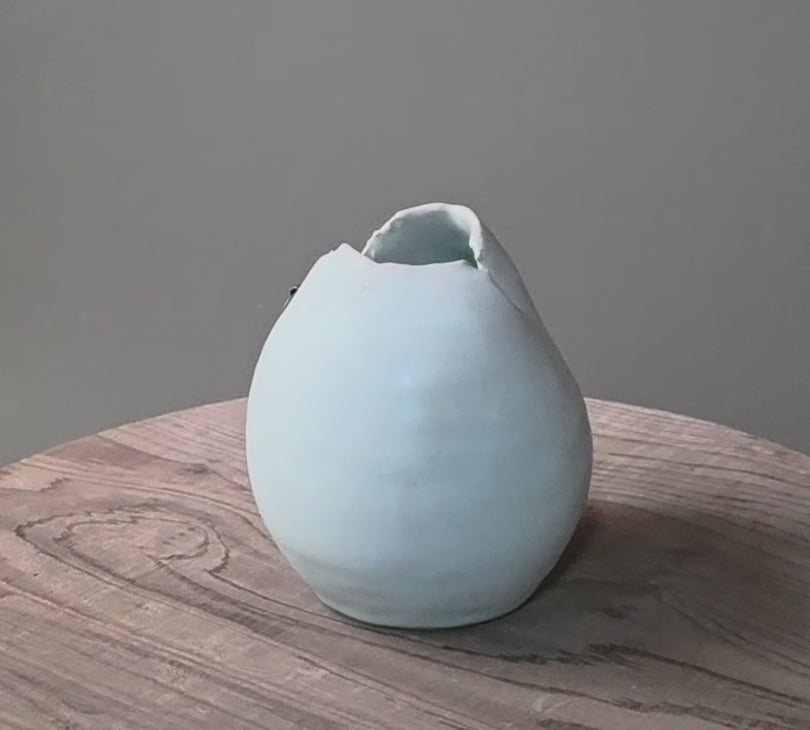 12. Ultimate Sky Blue Celadon Wall Vase
