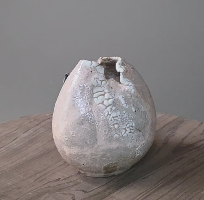 9. Biwa Kohiki Hanging Vase
